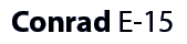 Conrad Machine E-15 Etching press logo