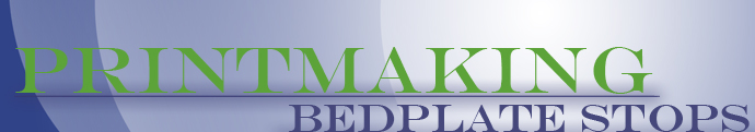Conrad Machine Printing Press Bedplate Stops
