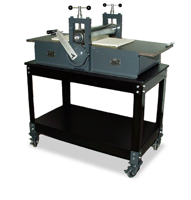Conrad Machine Co. E-18 Etching press and Printmaking Press stand/workbench