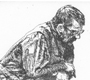 "Tired", 2011<br />-20" x 16"<br />-Hard-ground etching<br />-Printed on a American French Tool Etching Press<br />
-The CRATE in Oakland, CA