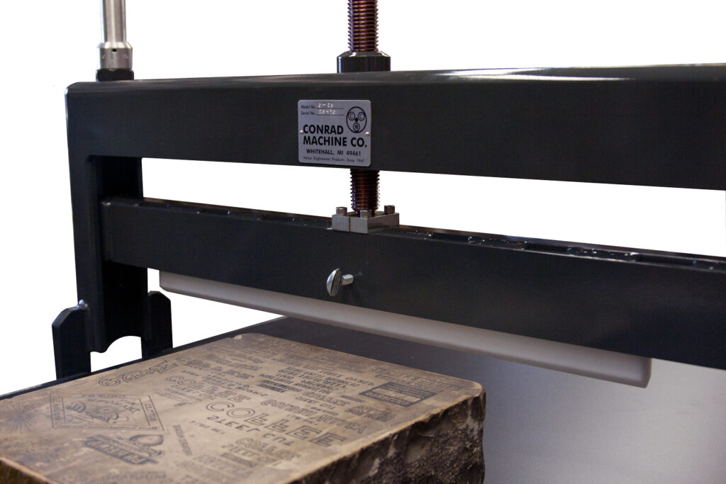 conrad-combination-lithography-press-scraper-bar-removal