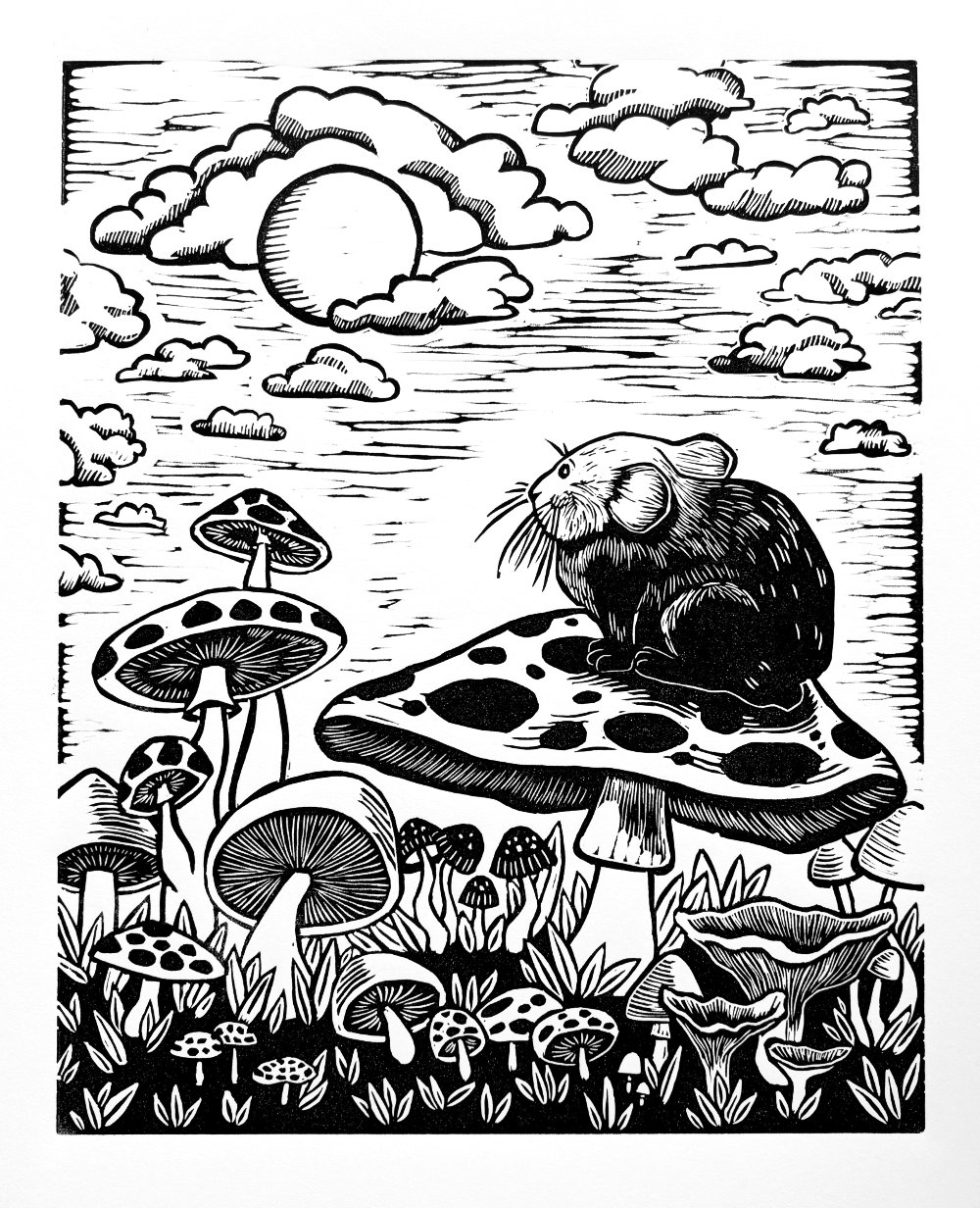 mushroom-forest-print-by-courtney-baldwin-conrad-press-artist