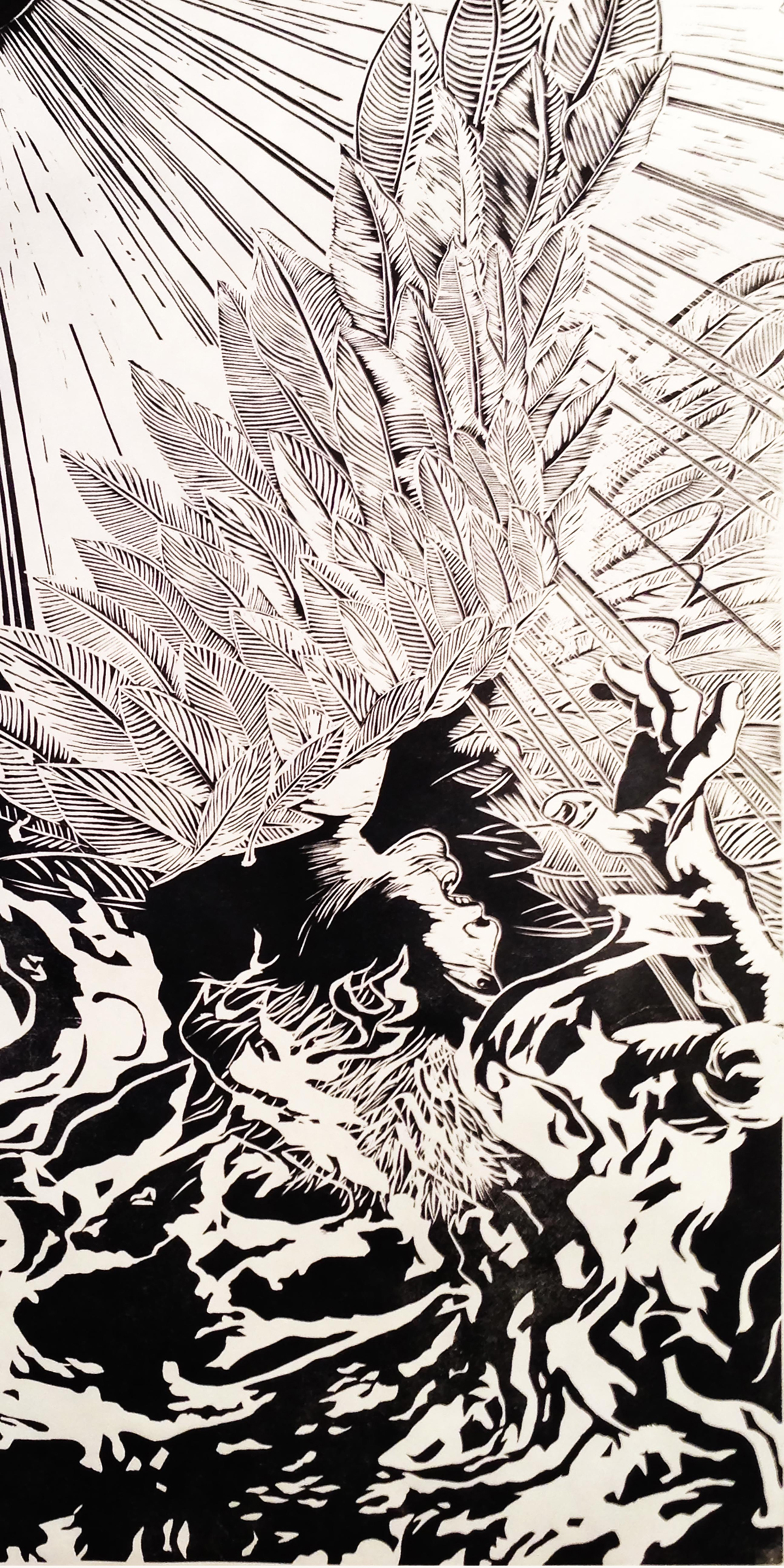 icarus-print-by-william-evertson-conrad-press-printmaker-artist