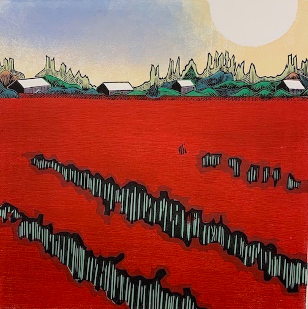 red-tulip-fields-print-by-gene-jaress-conrad-press-printmaker-artist